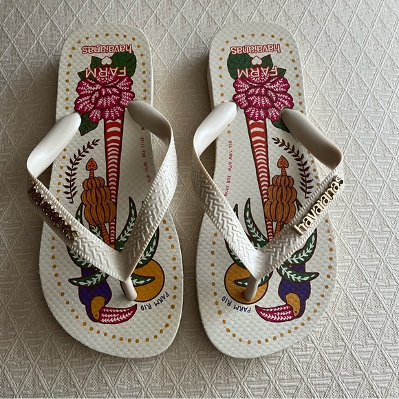 Havaianas Farm Rio Summer Flip Flops 🩴 NWOT - Picture 4 of 12